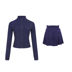 Navy Jacket and Skirt Set