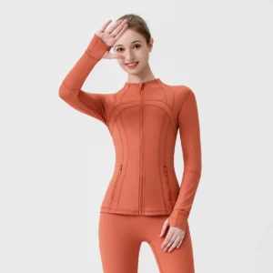 Orange Regular Length Jacket and Leggings Set